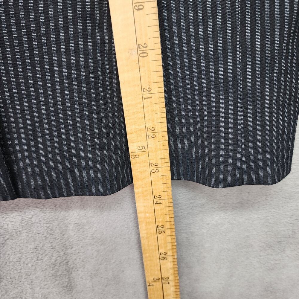 NWT Rafaella Blazer Women 10 Black Strip Lined Career Office Stretch Suit Jacket - Picture 8 of 11